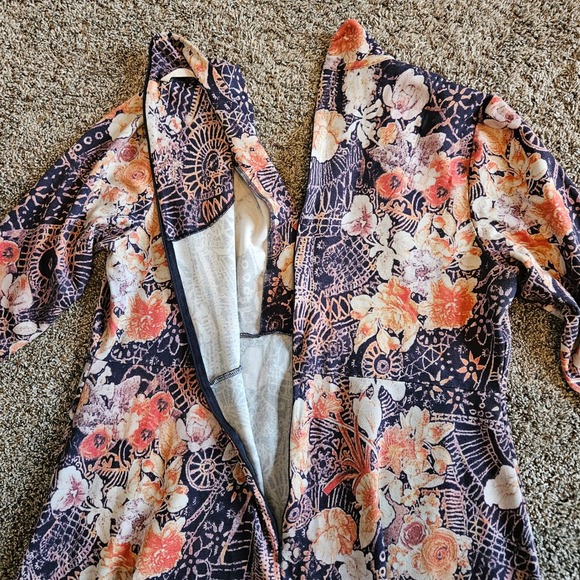 Soft Surroundings Adamaris Dress Womens XL Floral Mandala Midi V-Neck Boho Artsy - Picture 8 of 11